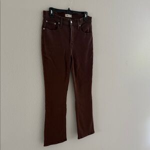 Madewell Women’s Straight Leg Jeans in Deep Brown
